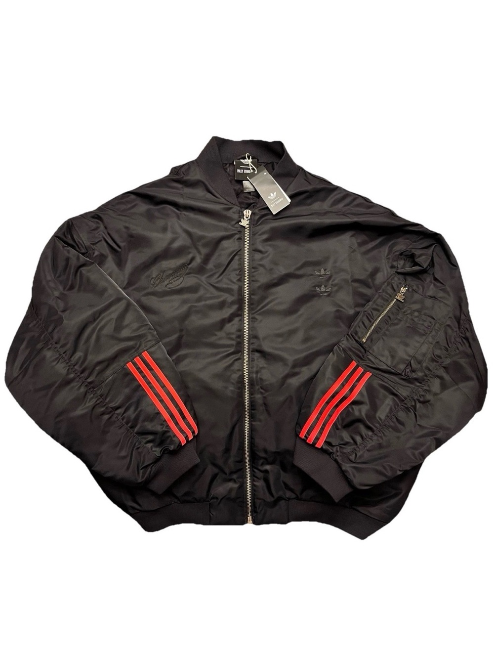 Willy Chavarria x Adidas Satin Bomber Jacket Size Large - Sold Out!